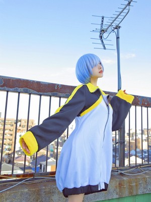 Coser@Shika小鹿鹿 VOL.052 蕾姆天台预览图